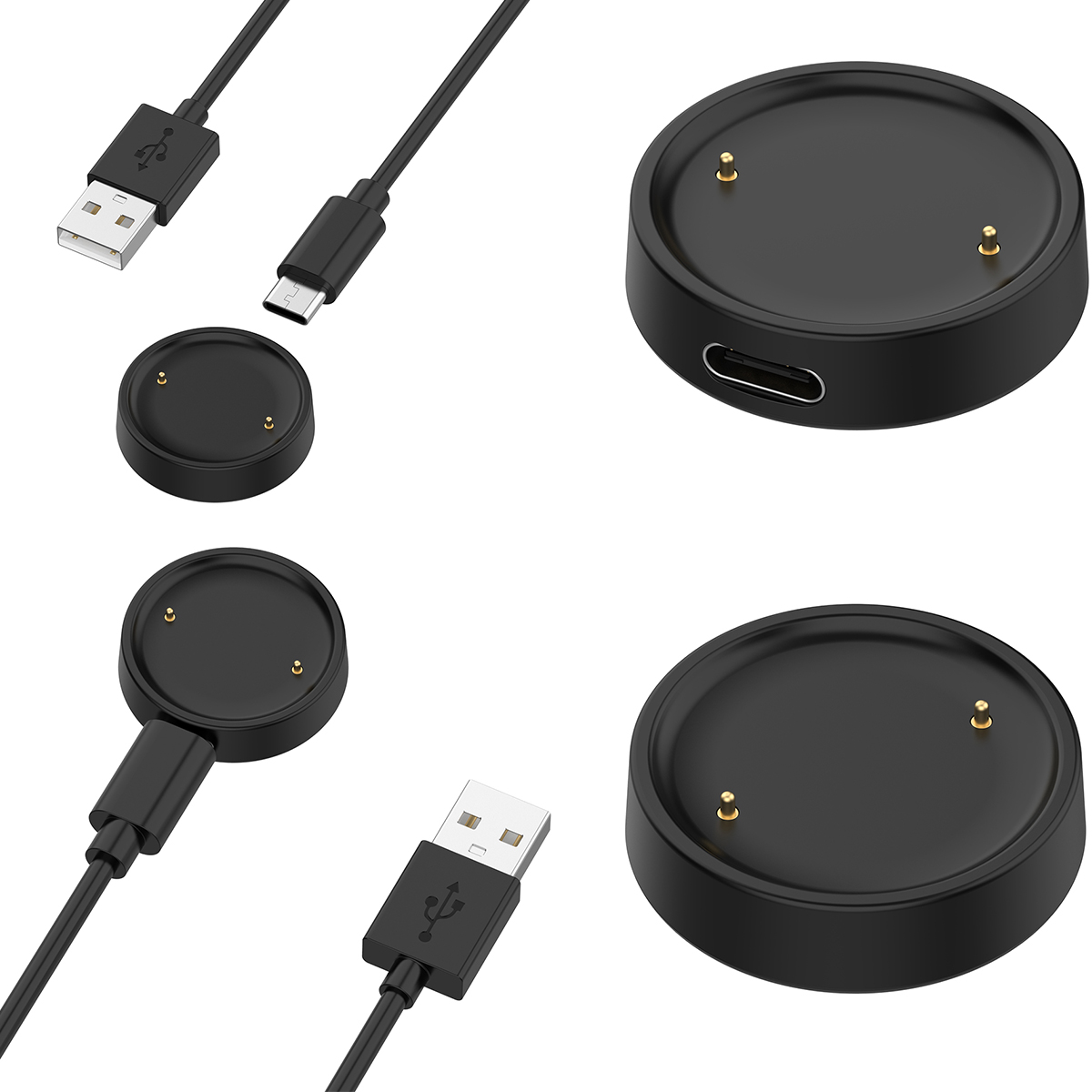 Amazfit Smartwatch Accessories - ฐานชาร์จสำหรับอมาซฟิต แอคทีฟ 2(A2437) นาฬิกาอัจฉริยะเครื่องชาร์จแม่เหล็กสำหรับอมาซฟิต แอคทีฟ 2