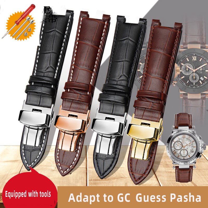 Smartwatch Guess - 20*11มม. 20*12มม. 22*13มม. สายนาฬิกาข้อมือหนังวัวสำหรับ GC GUESS
