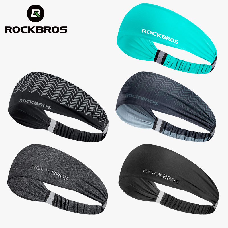 Milanaise Mesh Band - ROCKBROS แถบคาดศีรษะกีฬาสําหรับผู้ชายผู้หญิงวิ่ง Sweatband ยืดยืดหยุ่นกีฬากลางแจ้งแถบคาดศีรษะเหงื่อ GYM ฟิตเนสโยคะ