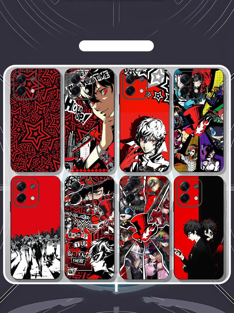 Xiaomi Redmi Note 14 - เคสโทรศัพท์ลายโปสเตอร์เกม Persona 5 Joker สุดฮิต สำหรับ