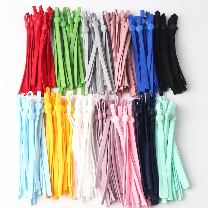 Milanaise Mesh Band - 50Pcsหน้ากากElastic Bandสียืดหยุ่นปรับหน้ากากซิลิโคนยางนุ่มลื่นเย็บอุปกรณ์เสริมวัสดุ11-12ซม.