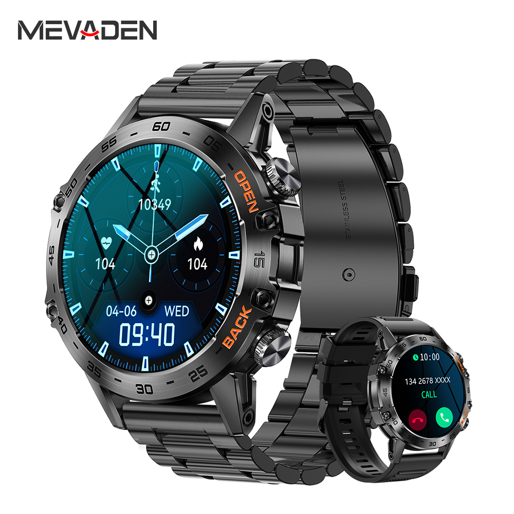 Smartwatch Faces - นาฬิกาสมาร์ทวอทช์ MEVADEN Steel ขนาด 1.39 นิ้ว