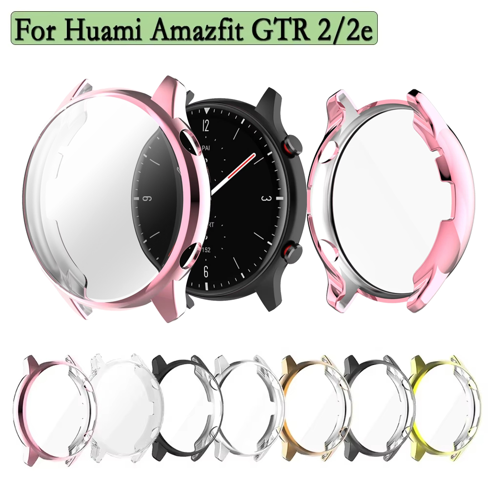 Amazfit Smartwatch Accessories - สำหรับ amazfit GTR 2/2E เคสสมาร์ทวอท์ชเคสฟิล์มกันรอยป้องกันเต็มพื้นที่ของหน้าจอกันรอยขีดข่วนอุปกรณ์เสริมปลอกสำหรับ huami