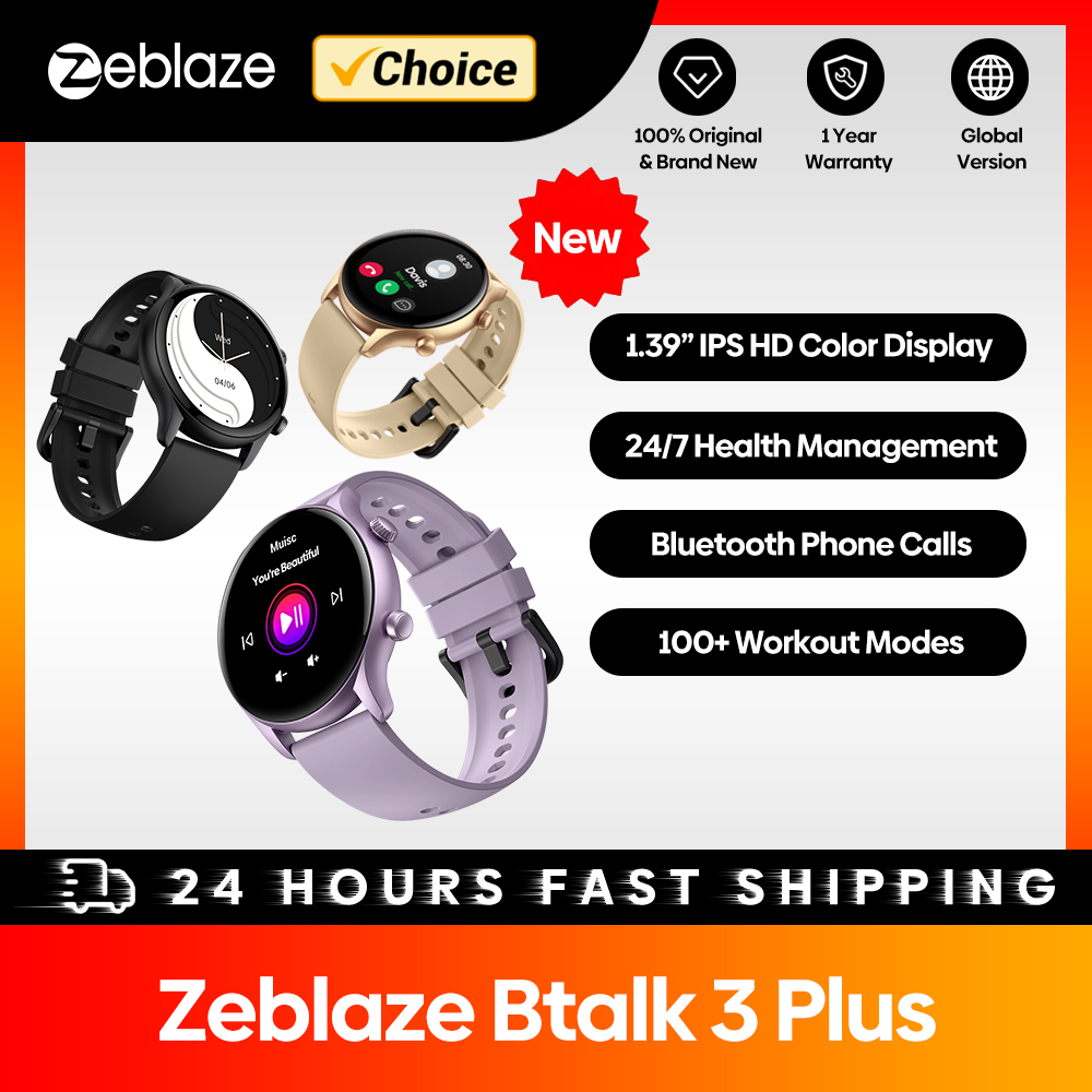 Smartwatch Faces - ใหม่ Zeblaze Btalk 3 Plus โทรด้วยเสียงสมาร์ทวอท์ช