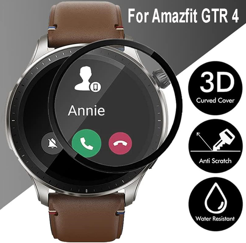 Amazfit Smartwatch Accessories - สำหรับ amazfit GTR 4ฝาครอบป้องกันหน้าจอ HD โค้งป้องกันการแผ่นฟิล์มกันรอยสำหรับ
