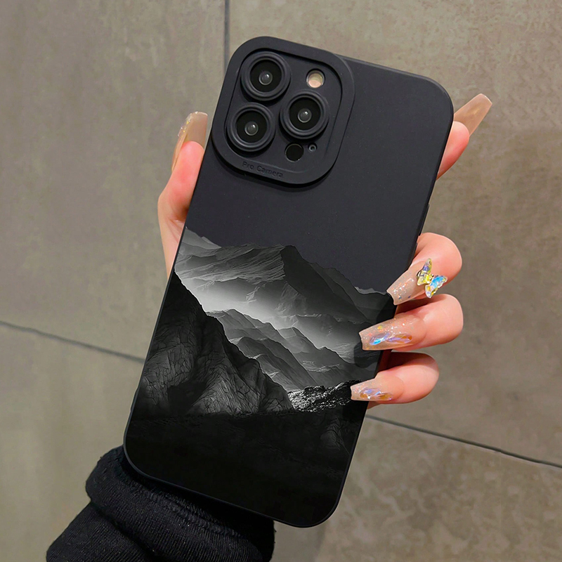 Xiaomi Redmi Note 13 - Black Mountain INSออกแบบซิลิโคนเคสโทรศัพท์สําหรับXiaomi Redmiหมายเหตุ 14 13