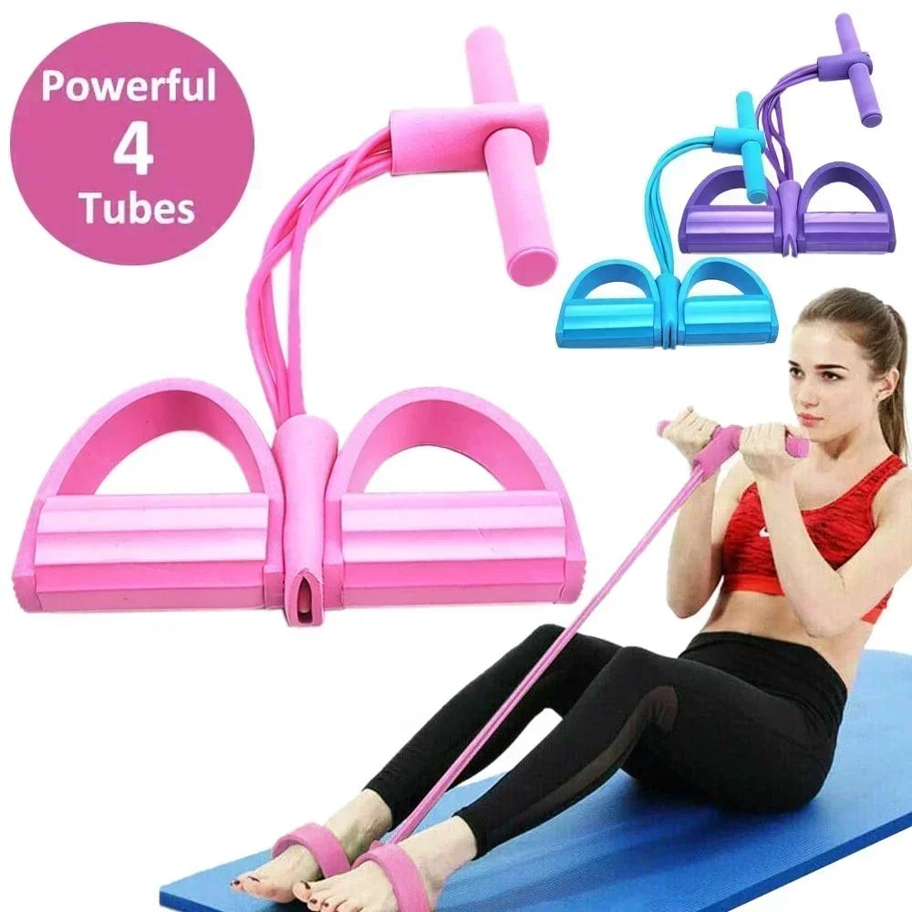 Milanaise Mesh Band - ยางยืดออกกำลังกาย 4/6 ระดับ พร้อมที่จับกันลื่น สำหรับการออกกำลังกายที่บ้าน ฝึกกล้ามเนื้อหน้าท้อง