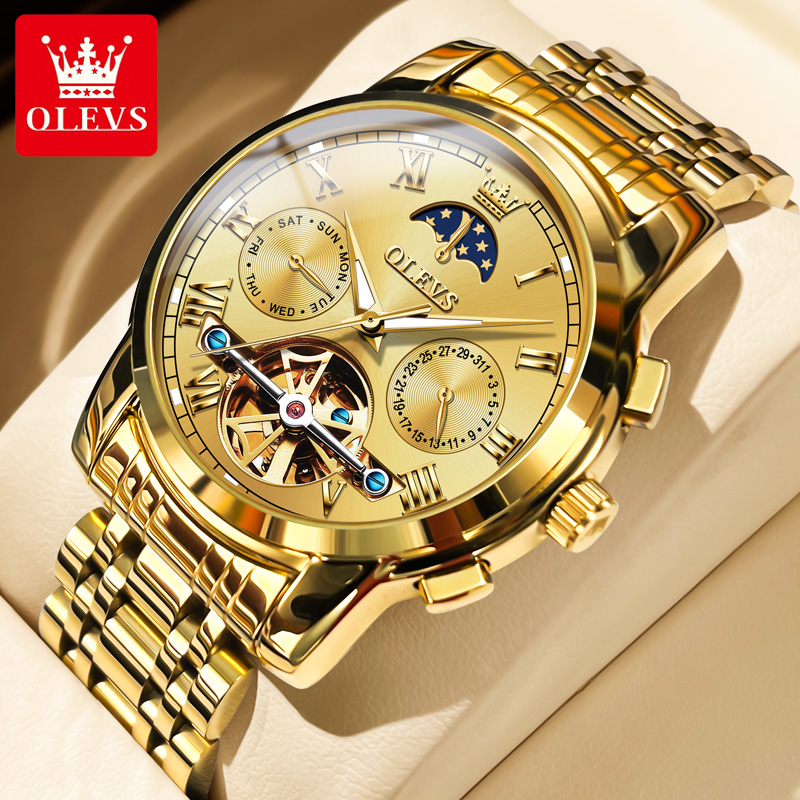 นาฬิกา OLEVS 6617 สำหรับผู้ชาย - Leather Classic Strap บทวิจารณ์และราคา