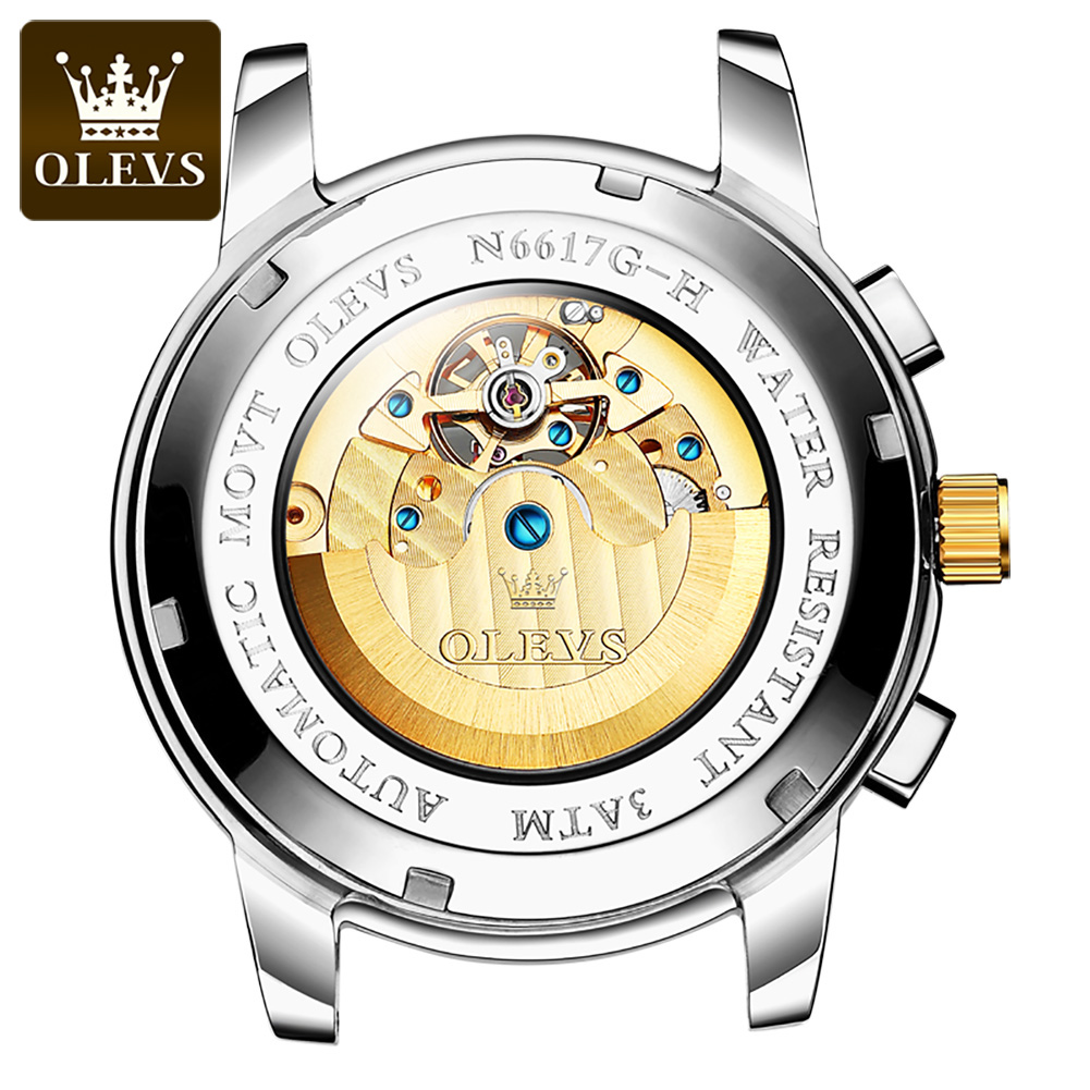 นาฬิกา OLEVS 6617 สำหรับผู้ชาย - Leather Classic Strap บทวิจารณ์และราคา