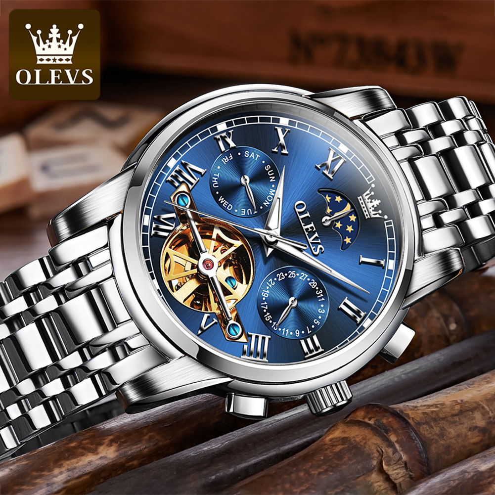 นาฬิกา OLEVS 6617 สำหรับผู้ชาย - Leather Classic Strap บทวิจารณ์และราคา