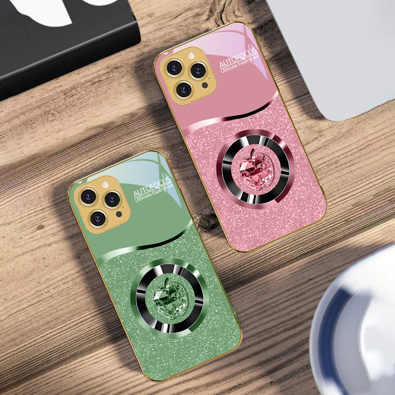 เคสโทรศัพท์กระจกนิรภัยสีทองสำห - Screen Protector Film บทวิจารณ์และราคา