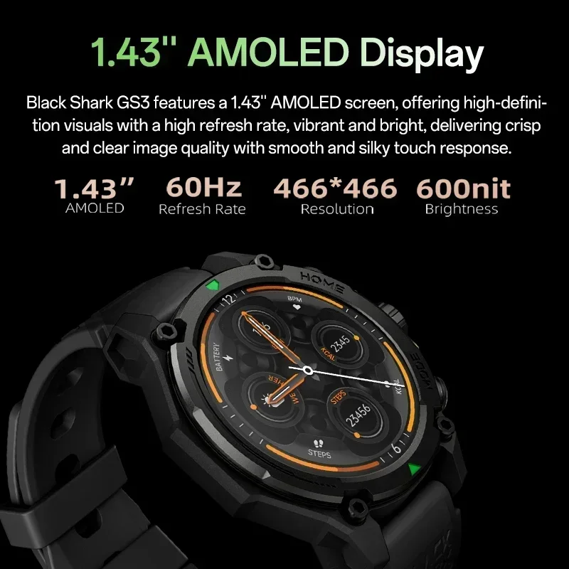 เปิดตัวทั่วโลก Blackshark GS3  - Smartwatch Faces บทวิจารณ์และราคา