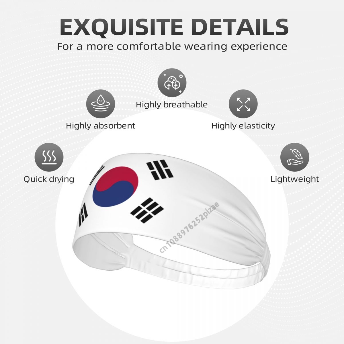 ที่คาดผมยางยืดแบบกว้างลายธงชาต - Milanaise Mesh Band บทวิจารณ์และราคา
