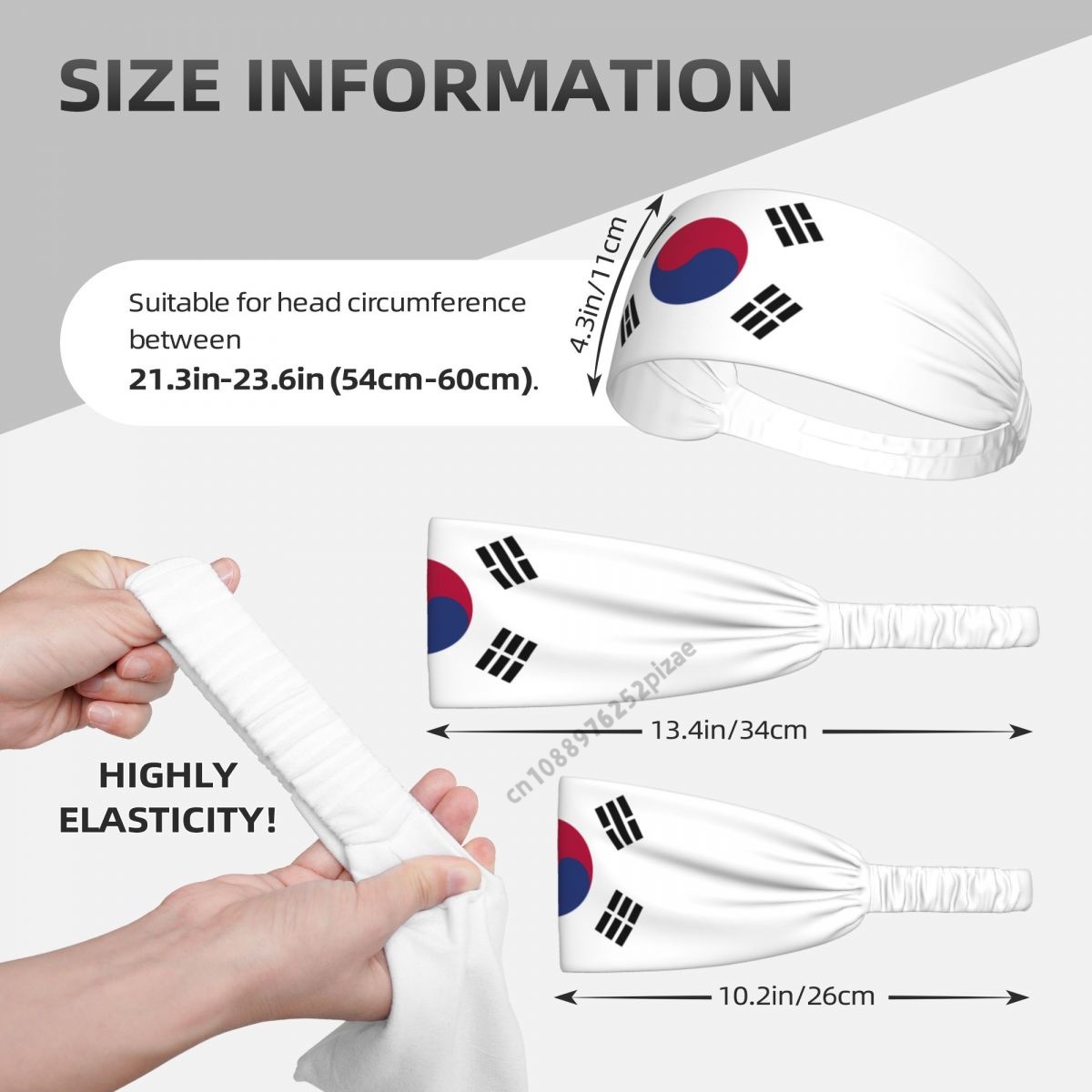 ที่คาดผมยางยืดแบบกว้างลายธงชาต - Milanaise Mesh Band บทวิจารณ์และราคา