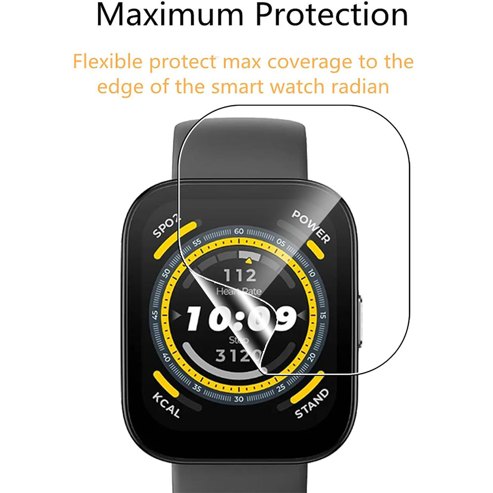 3PCS Clear HD ฟิล์มป้องกันหน้า - Amazfit Smartwatch Accessories บทวิจารณ์และราคา