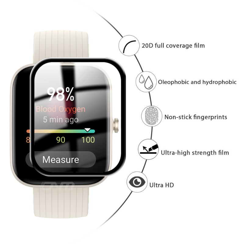 1-5Pcs HDป้องกันหน้าจอสําหรับH - Amazfit Smartwatch Accessories บทวิจารณ์และราคา