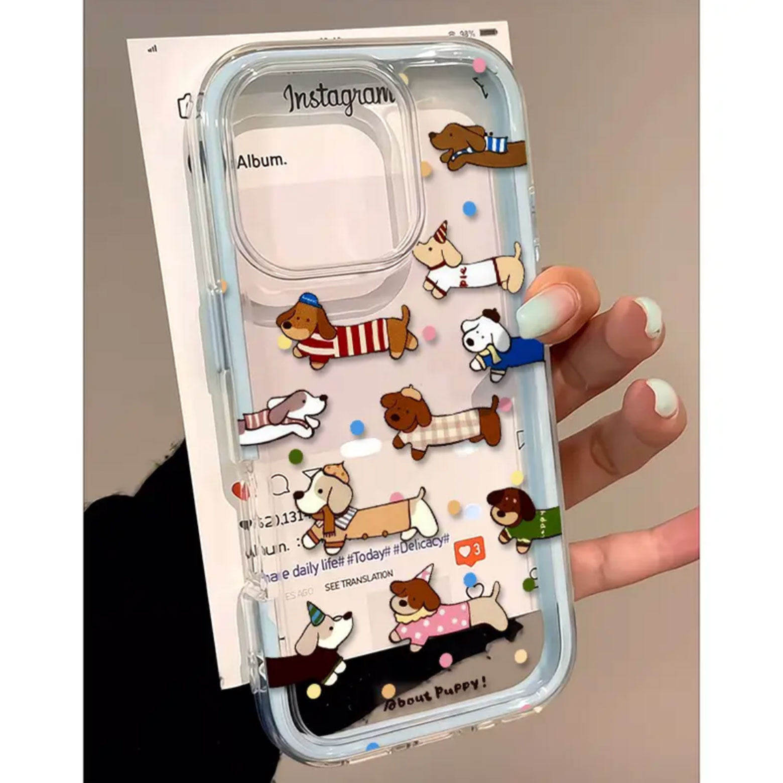 เคสใสลายสุนัขลายจุดน่ารัก 2in1 - Samsung Galaxy A55 บทวิจารณ์และราคา