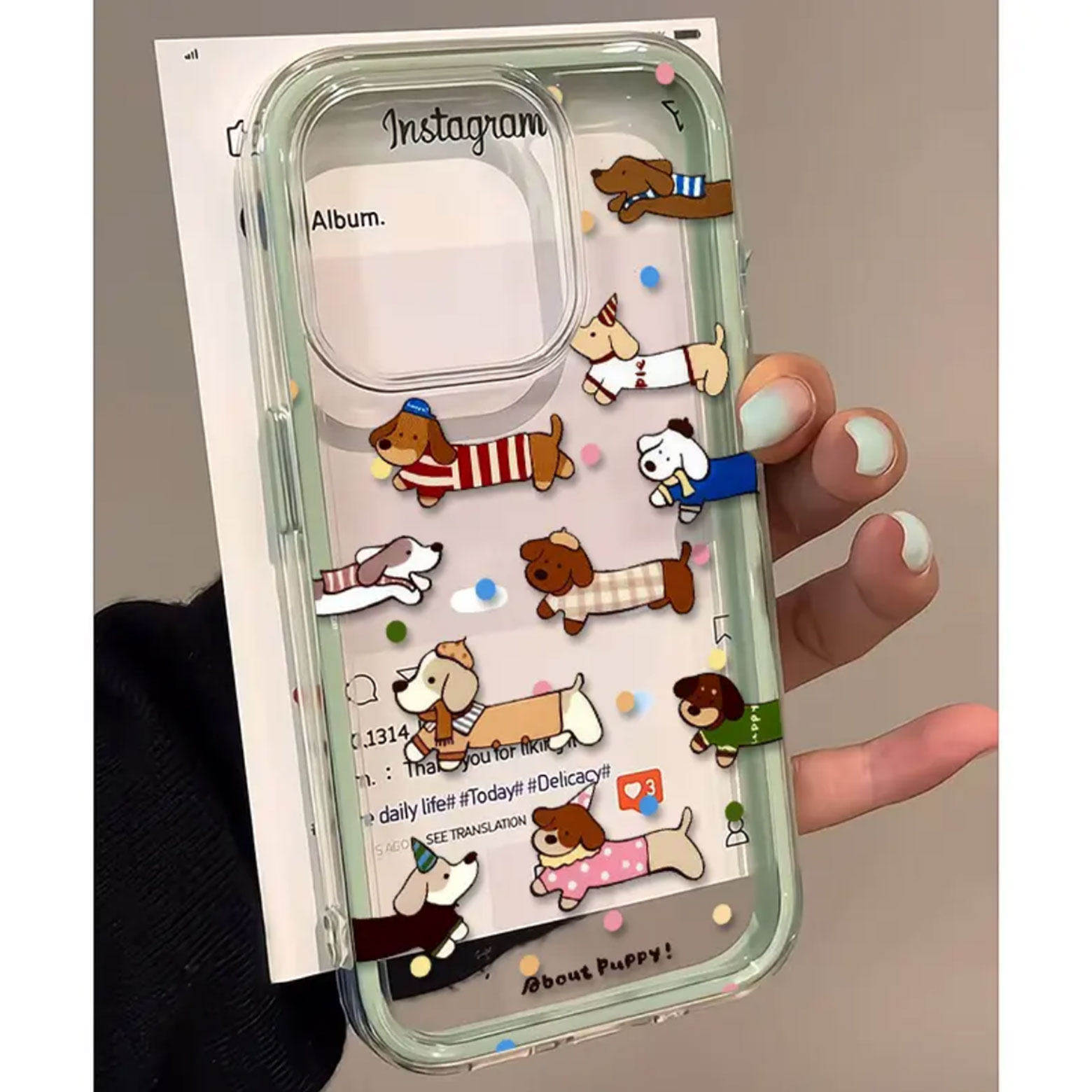 เคสใสลายสุนัขลายจุดน่ารัก 2in1 - Samsung Galaxy A55 บทวิจารณ์และราคา