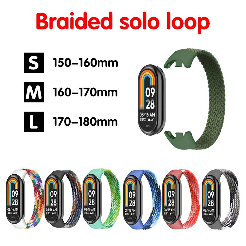 สําหรับMi band 7 8 6 5 ไนลอนSo - Solo Loop Strap บทวิจารณ์และราคา