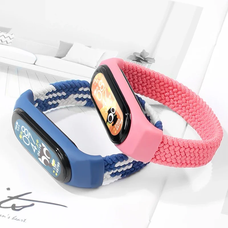 สําหรับMi band 7 8 6 5 ไนลอนSo - Solo Loop Strap บทวิจารณ์และราคา