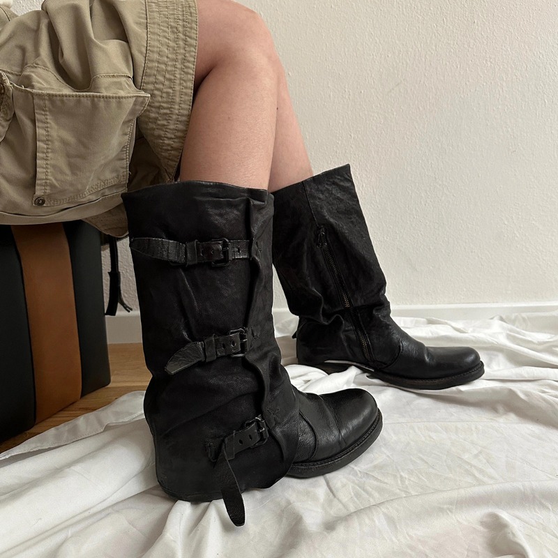 รองเท้าผู้หญิงคลาสสิก รองเท้าบ - Leather Classic Strap บทวิจารณ์และราคา