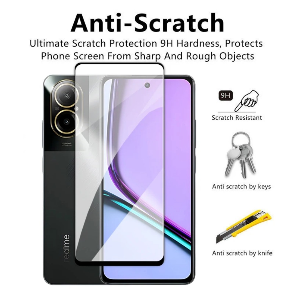 4in1 กระจกนิรภัยสําหรับRealme  - Realme C67 บทวิจารณ์และราคา